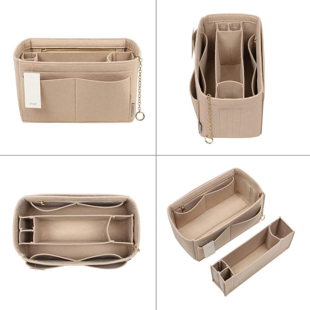 3762 Purse Organizer Insert, Felt Purse Organizer with Zipper and Sewn - Picture 5 of 7